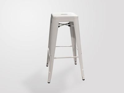 BANQUETA TOLIX BLANCA BAJA