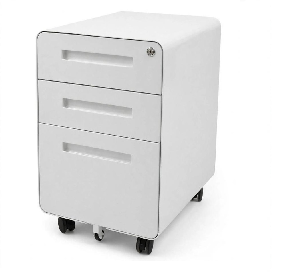 CAJONERA METALICA 3 CAJONES BLANCA