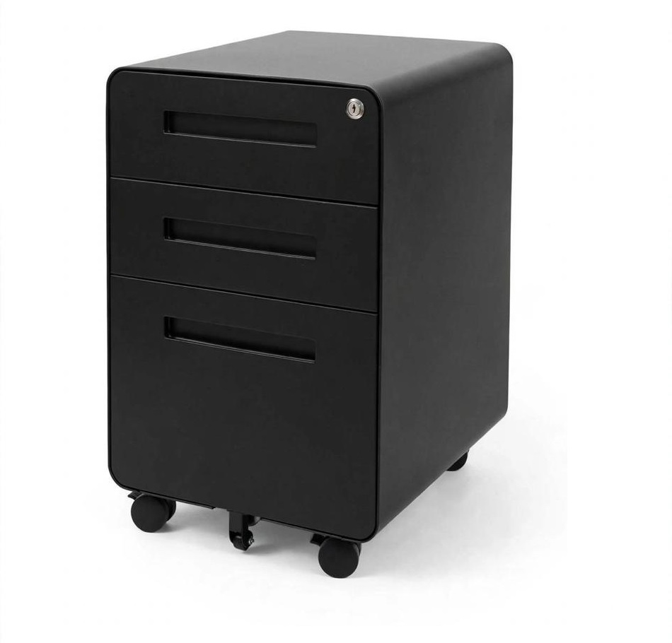CAJONERA METALICA 3 CAJONES NEGRA