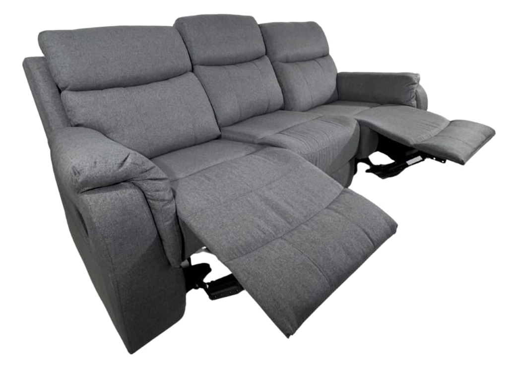 SILLON LEIGE 3 CUERPOS GRIS OSCURO
